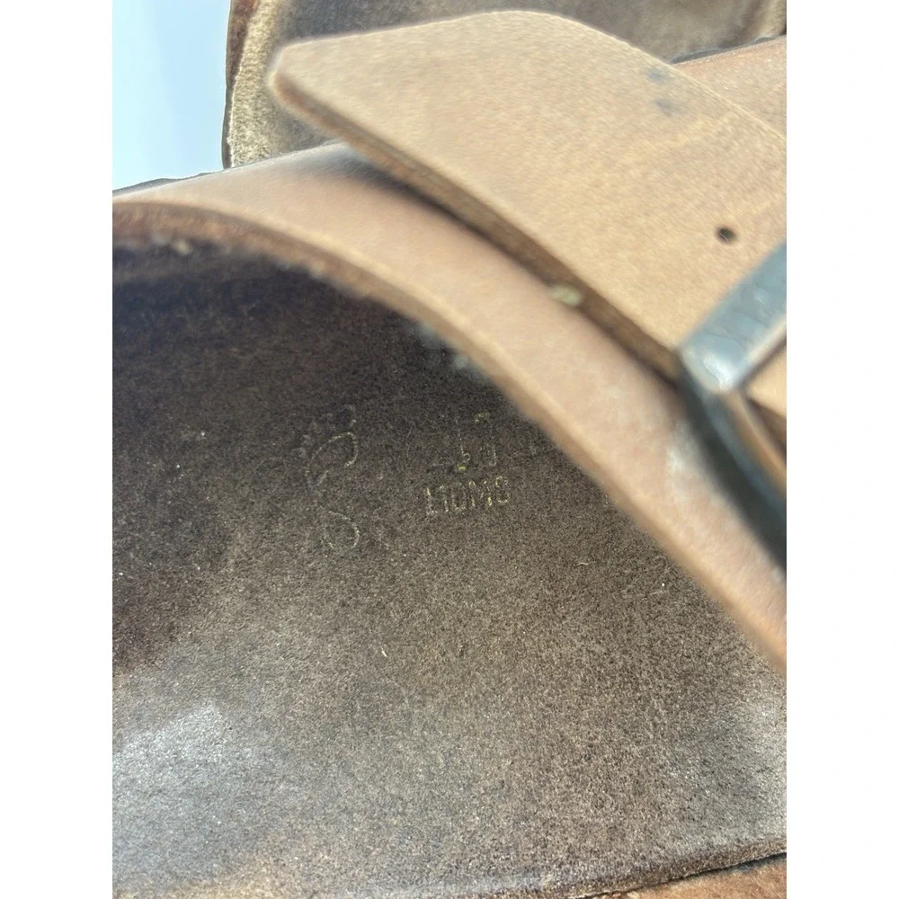 Birkenstock Arizona Habana Brown Oiled Leather Sandals M8 L10 Regular